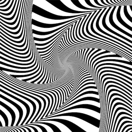 simsearch:400-07932198,k - Optical illusion of torsion twisting movement. Dynamic effect. Vector art. Foto de stock - Super Valor sin royalties y Suscripción, Código: 400-08259342