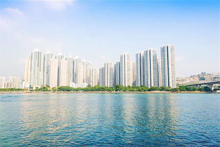 Apartment building. Hong Kong. China. Sea coast. Fotografie stock - Microstock e Abbonamento, Codice: 400-08250186