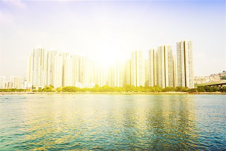 Apartment building. Hong Kong. China. Sea coast. Fotografie stock - Microstock e Abbonamento, Codice: 400-08250187