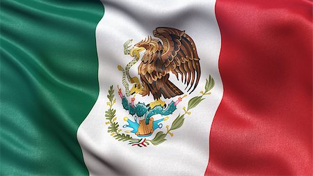 simsearch:400-08250314,k - Beautiful flag of Mexico waving in the wind Stock Photo - Budget Royalty-Free & Subscription, Code: 400-08250314