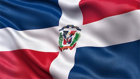 simsearch:400-04620875,k - Beautiful flag of the Dominican Republic waving in the wind Stock Photo - Budget Royalty-Free & Subscription, Code: 400-08250313