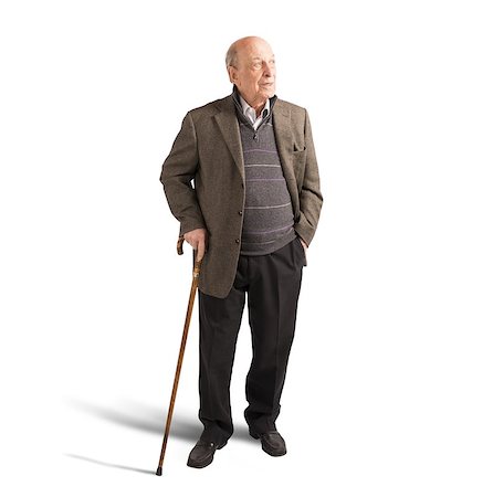 simsearch:400-05746567,k - Health elderly man walking with his stick Stock Photo - Budget Royalty-Free & Subscription, Code: 400-08250849