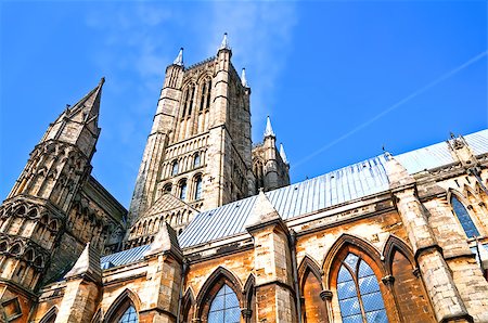 HDR image of Lincoln Cathedral and its towers. Foto de stock - Royalty-Free Super Valor e Assinatura, Número: 400-08251125