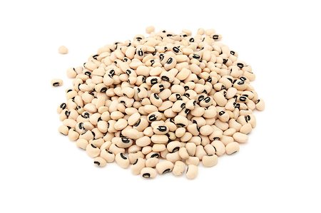 Dried black eyed beans or peas, isolated on a white background Foto de stock - Super Valor sin royalties y Suscripción, Código: 400-08252270