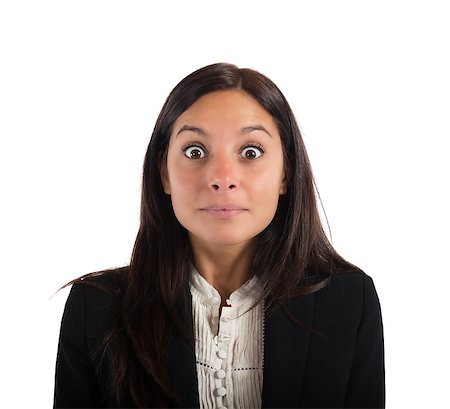 Businesswoman with a dazed and amazed expression Stock Photo - Budget Royalty-Free & Subscription, Code: 400-08253540