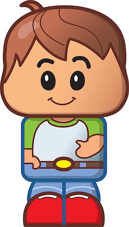 Cute Young Boy Avatar Cartoon Character Stock Photo - Budget Royalty-Free & Subscription, Code: 400-08264056