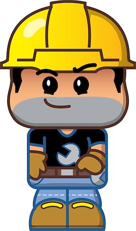 engineers hat cartoon - Cute Cartoon Construction Worker Avatar Stock Photo - Budget Royalty-Free & Subscription, Code: 400-08264057