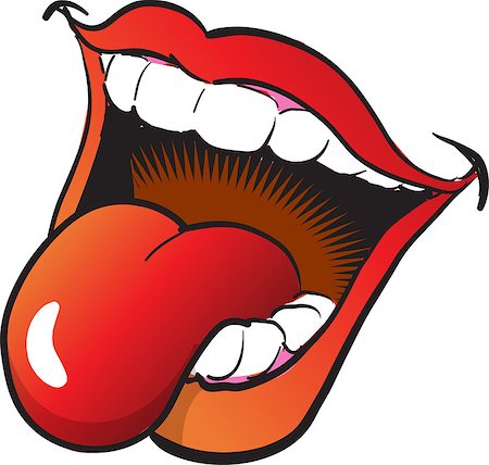 Wide Open Mouth and Tongue Foto de stock - Super Valor sin royalties y Suscripción, Código: 400-08264189