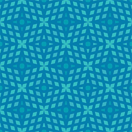 simsearch:400-08014665,k - Blue monochrome seamless background with a geometrical ornament.  Vector illustration Stock Photo - Budget Royalty-Free & Subscription, Code: 400-08260101