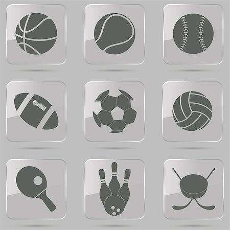 vector illustration of collection of different sport Stock Photo - Budget Royalty-Free & Subscription, Code: 400-08260317
