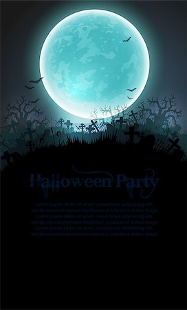 simsearch:400-08260546,k - design template for Halloween party invitations with place for text Fotografie stock - Microstock e Abbonamento, Codice: 400-08260548
