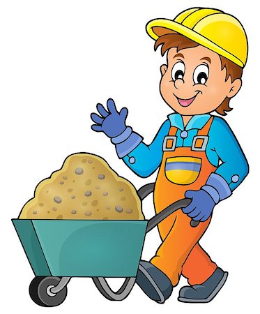 simsearch:400-09152818,k - Construction worker theme image 1 - eps10 vector illustration. Stock Photo - Budget Royalty-Free & Subscription, Code: 400-08261001