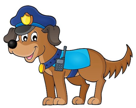 simsearch:400-08262697,k - Police dog theme image 1 - eps10 vector illustration. Stockbilder - Microstock & Abonnement, Bildnummer: 400-08261028