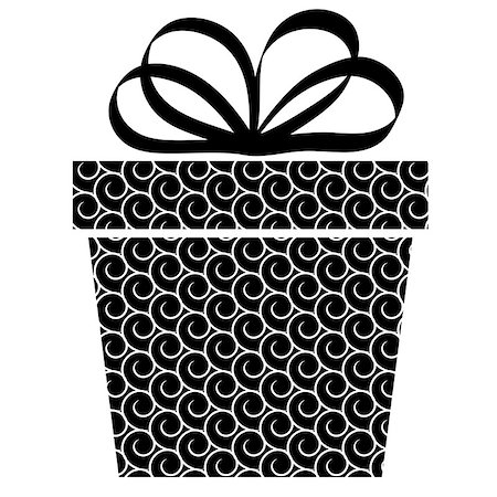 gift box and with bow and ribbon vector background. Stock Photo - Budget Royalty-Free & Subscription, Code: 400-08261706