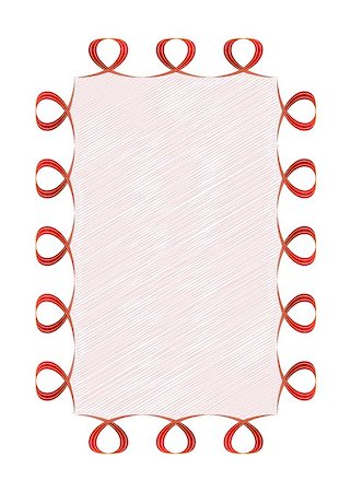 rippling ribbon - abstract wavy red ribbon frame with shaded inner part Stock Photo - Budget Royalty-Free & Subscription, Code: 400-08261721