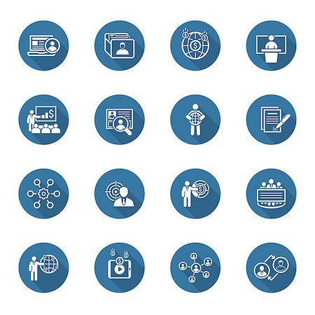 Business and Finances Icons Set. Flat Design. Isolated Illustration. Stock Photo - Budget Royalty-Free & Subscription, Code: 400-08261988