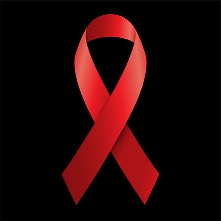 simsearch:400-04271854,k - Vector illustration red ribbon - AIDS, HIV, heart disease, stroke awareness sign Stock Photo - Budget Royalty-Free & Subscription, Code: 400-08262113