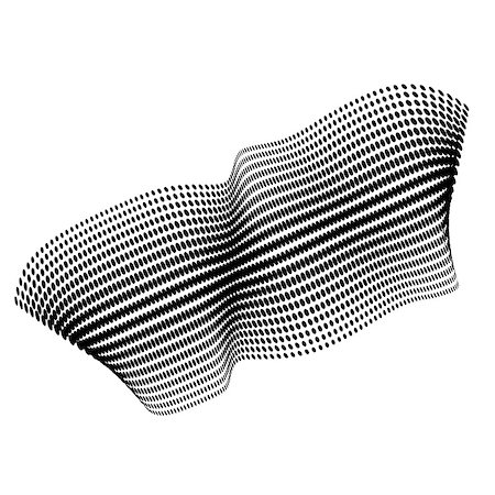 simsearch:400-08042225,k - Halftone Decorative Wave Line on White Background Stock Photo - Budget Royalty-Free & Subscription, Code: 400-08262866