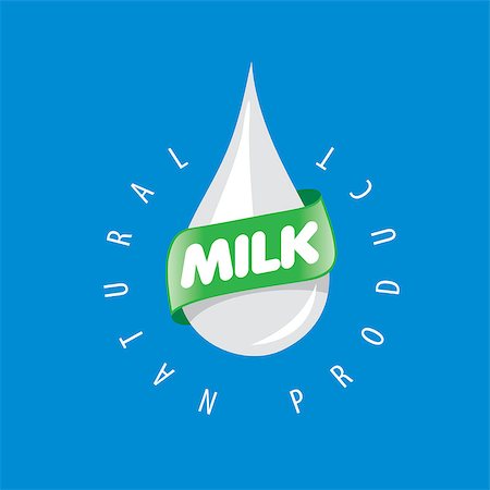 simsearch:400-08262916,k - Universal graphic vector logo for natural dairy products Photographie de stock - Aubaine LD & Abonnement, Code: 400-08262927