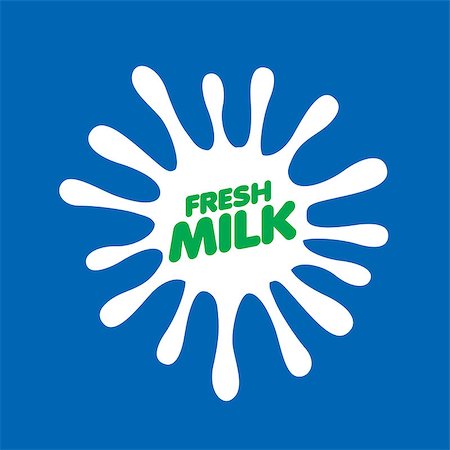 simsearch:400-08262916,k - Universal graphic vector logo for natural dairy products Photographie de stock - Aubaine LD & Abonnement, Code: 400-08262943