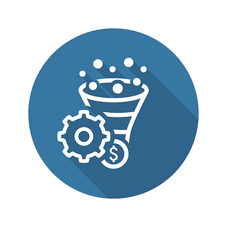 simsearch:400-09066724,k - Conversion Rate Optimisation Icon. Business Concept. Flat Design.  Isolated Illustration. Stock Photo - Budget Royalty-Free & Subscription, Code: 400-08263543