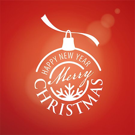 simsearch:400-08262734,k - Abstract vector logo for Merry Christmas and New Year Stockbilder - Microstock & Abonnement, Bildnummer: 400-08263691
