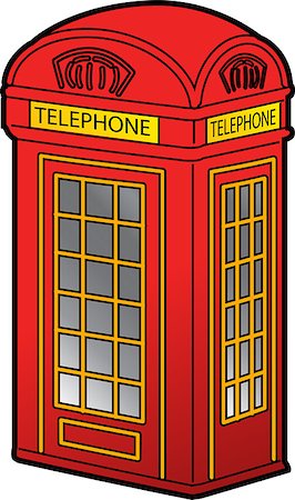 simsearch:400-05901575,k - Classic Red British Phone Booth Foto de stock - Super Valor sin royalties y Suscripción, Código: 400-08263919
