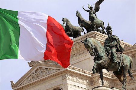 The Piazza Venezia, Vittorio Emanuele, Monument for Victor Emenuel II, in Rome, Italy Stock Photo - Budget Royalty-Free & Subscription, Code: 400-08284192