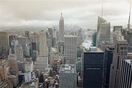 rain cityscape - An image of New York at a rainy day Stock Photo - Budget Royalty-Free & Subscription, Code: 400-08284477