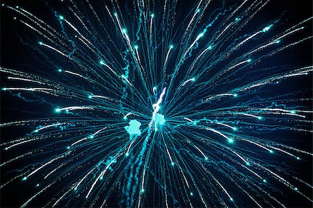 simsearch:400-08406927,k - Outbreaks of fireworks in night sky Stockbilder - Microstock & Abonnement, Bildnummer: 400-08284524