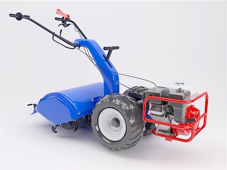 3d render of a rotavator Stock Photo - Budget Royalty-Free & Subscription, Code: 400-08285115