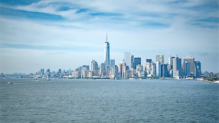 A panoramic image of New York Manhattan Stock Photo - Budget Royalty-Free & Subscription, Code: 400-08285129