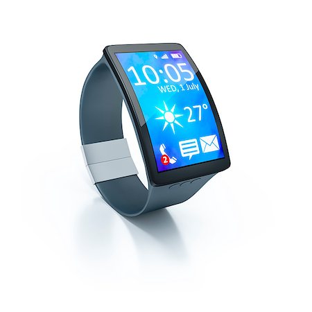 simsearch:400-08152542,k - 3D rendering of a big screen smart watch Stock Photo - Budget Royalty-Free & Subscription, Code: 400-08285133