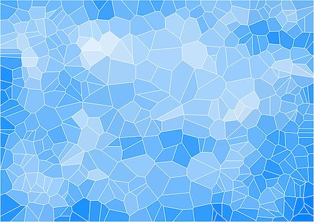 blue mosaic composition with ceramic geometric shapes for your design Photographie de stock - Aubaine LD & Abonnement, Code: 400-08285175