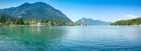 An image of the very beautiful Walchensee at Bavaria Germany Foto de stock - Super Valor sin royalties y Suscripción, Código: 400-08285254