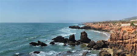 taghazout bay morocco beach and ocean landscape panorama Stock Photo - Budget Royalty-Free & Subscription, Code: 400-08285654