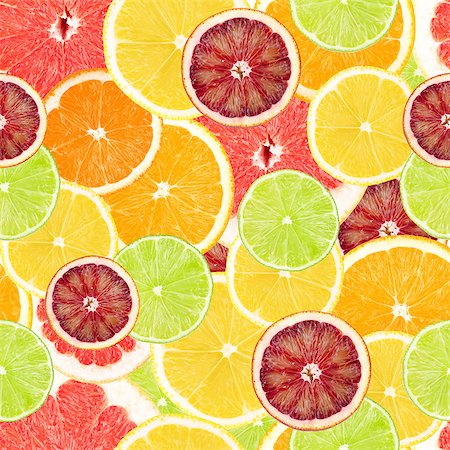 simsearch:400-04892460,k - Citrus seamless background. Grapefruit, orange, lemon and lime Stock Photo - Budget Royalty-Free & Subscription, Code: 400-08286430