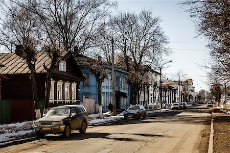 simsearch:400-08998747,k - A typical residential street in Kostroma, Russia Stockbilder - Microstock & Abonnement, Bildnummer: 400-08287856