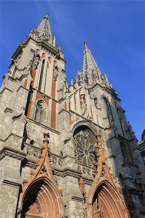 Saint Nicolas roman catholic cathedral in Kiev, Ukraine Stockbilder - Microstock & Abonnement, Bildnummer: 400-08287974