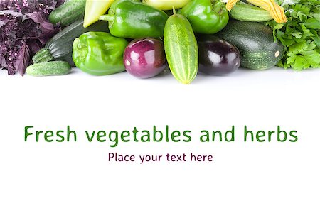 simsearch:400-08705784,k - Fresh farmers garden vegetables and herbs. Isolated on white background Foto de stock - Royalty-Free Super Valor e Assinatura, Número: 400-08288602