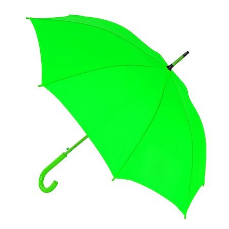 simsearch:400-08556675,k - opened green umbrella isolated on white background Fotografie stock - Microstock e Abbonamento, Codice: 400-08288742