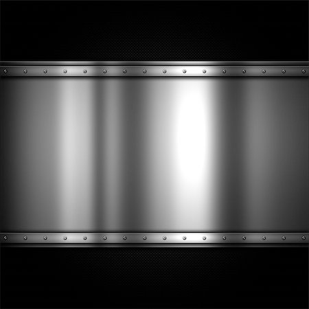 simsearch:400-05901999,k - Shiny metal plate on a carbon fibre background Stock Photo - Budget Royalty-Free & Subscription, Code: 400-08288871