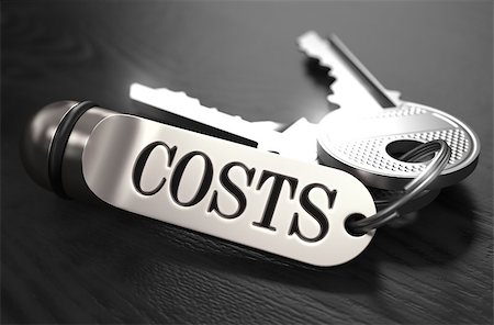 simsearch:400-08289045,k - Costs Concept. Keys with Keyring on Black Wooden Table. Closeup View, Selective Focus, 3D Render. Black and White Image. Stock Photo - Budget Royalty-Free & Subscription, Code: 400-08289050