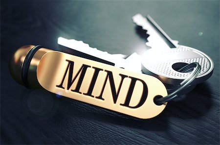 simsearch:400-07472751,k - Keys and Golden Keyring with the Word Mind over Black Wooden Table with Blur Effect. Toned Image. Stock Photo - Budget Royalty-Free & Subscription, Code: 400-08289130
