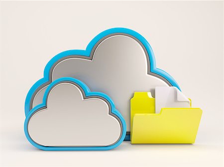 simsearch:400-07504762,k - 3D Render of a Cloud Drive Icon Photographie de stock - Aubaine LD & Abonnement, Code: 400-08282567