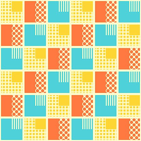 simsearch:400-08158857,k - Abstract seamless pattern with geometrical objects. Background for card, invitation, wrapping paper or textile. Photographie de stock - Aubaine LD & Abonnement, Code: 400-08282678