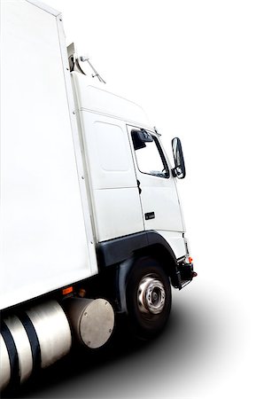 shipping (moving goods) - Truck isolated over white background .Transport of commodity Foto de stock - Super Valor sin royalties y Suscripción, Código: 400-08282872