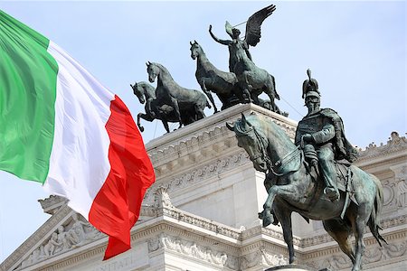 The Piazza Venezia, Vittorio Emanuele, Monument for Victor Emenuel II, in Rome, Italy Stock Photo - Budget Royalty-Free & Subscription, Code: 400-08283535