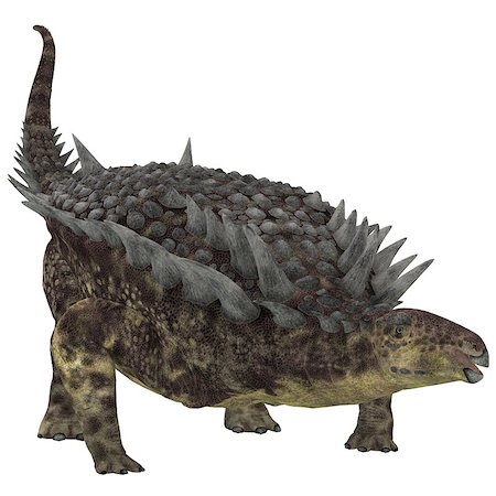 simsearch:400-08332007,k - Hungarosaurus was an ankylosaur herbivorous dinosaur that lived in Hungary during the Cretaceous Period. Foto de stock - Super Valor sin royalties y Suscripción, Código: 400-08283933