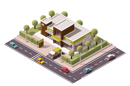 simsearch:400-08296264,k - Isometric icon set representing bank building Stock Photo - Budget Royalty-Free & Subscription, Code: 400-08294446